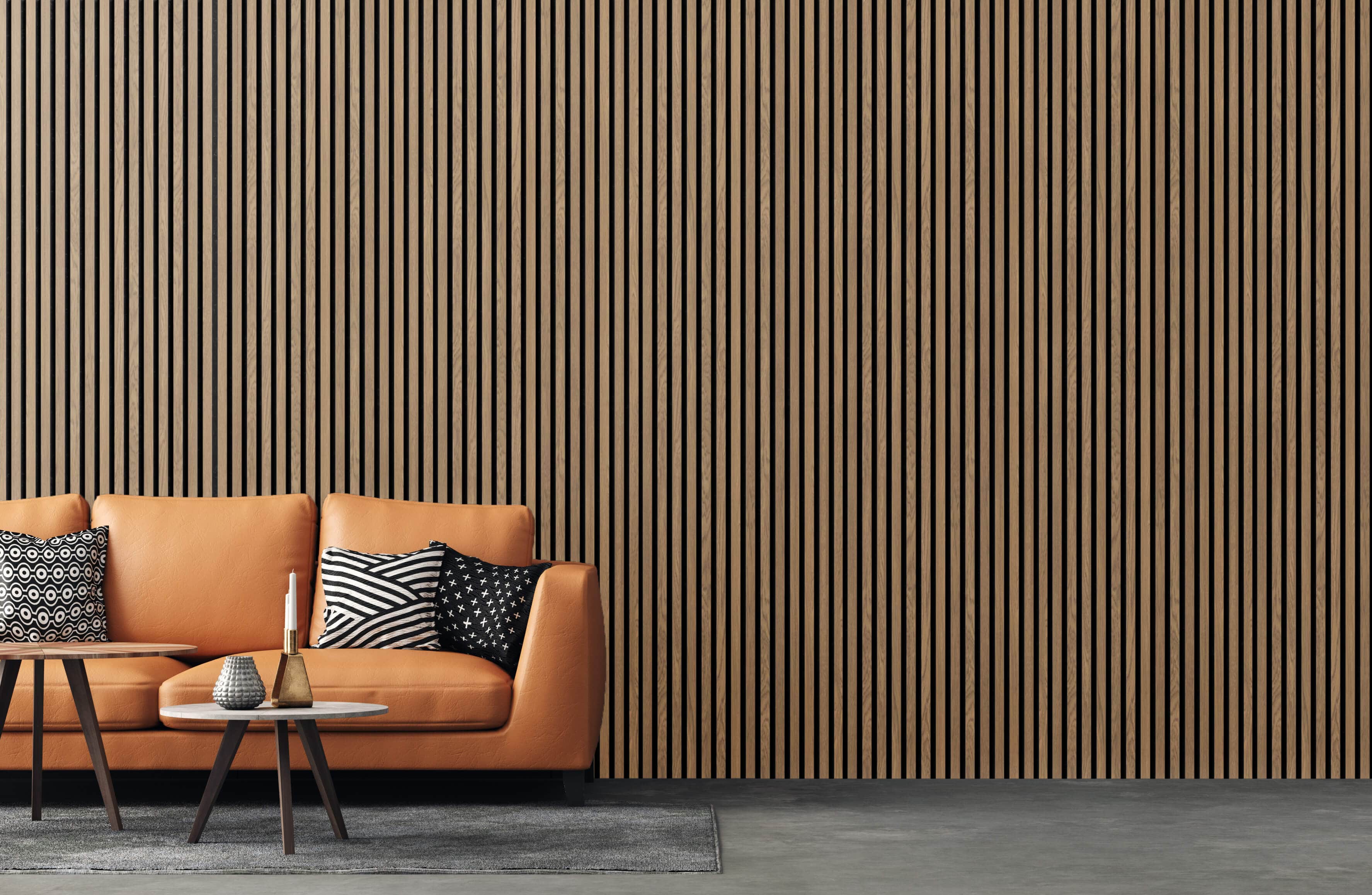 Acoustic Wood Panel 244x60 cm Harmony Basic - Oiled Oak
